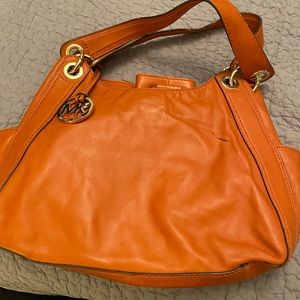 Michael Kors Orange Leather Shoulder bag